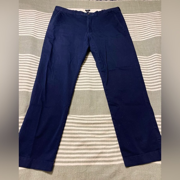 J. Crew Other - J. Crew Flex Straight Navy Chinos Size‎ 36 x 32